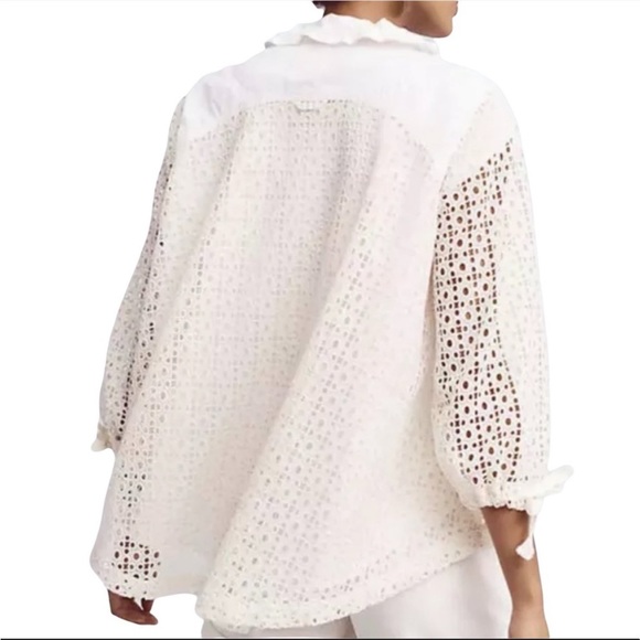 Anthropologie Hei Hei Eyelet Swing Jacket XS - Picture 3 of 5